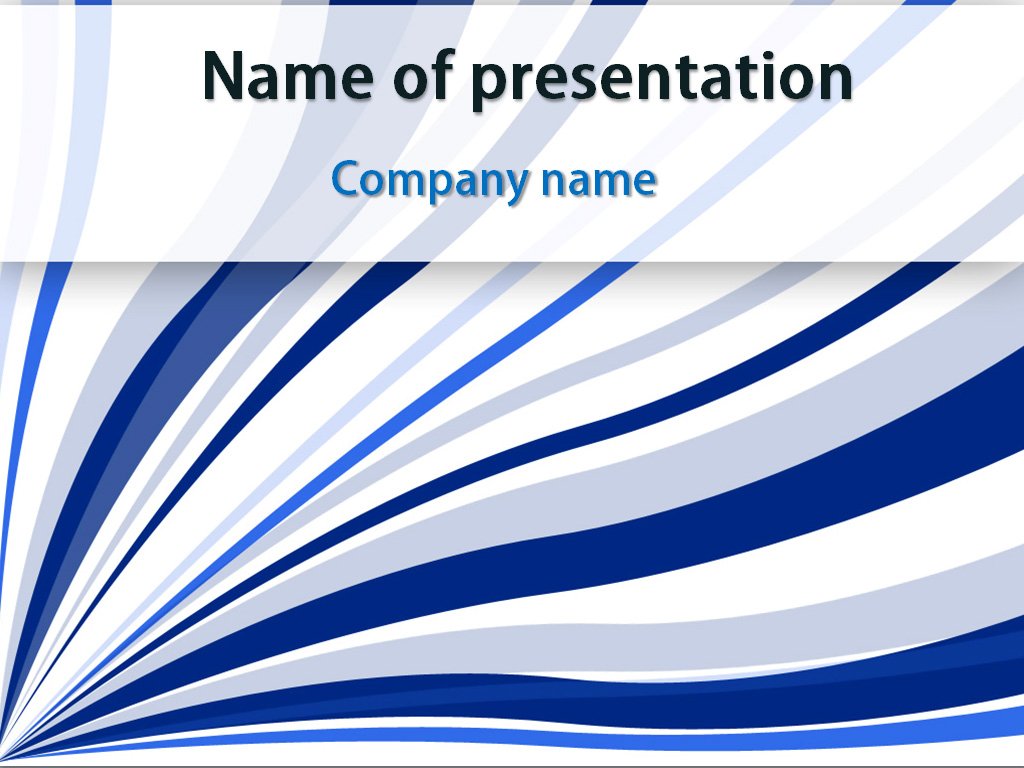 Free Blue Strings Abstract PowerPoint template presentation