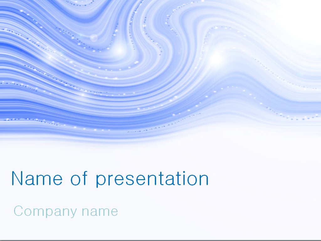 Free Blue Winter PowerPoint template presentation