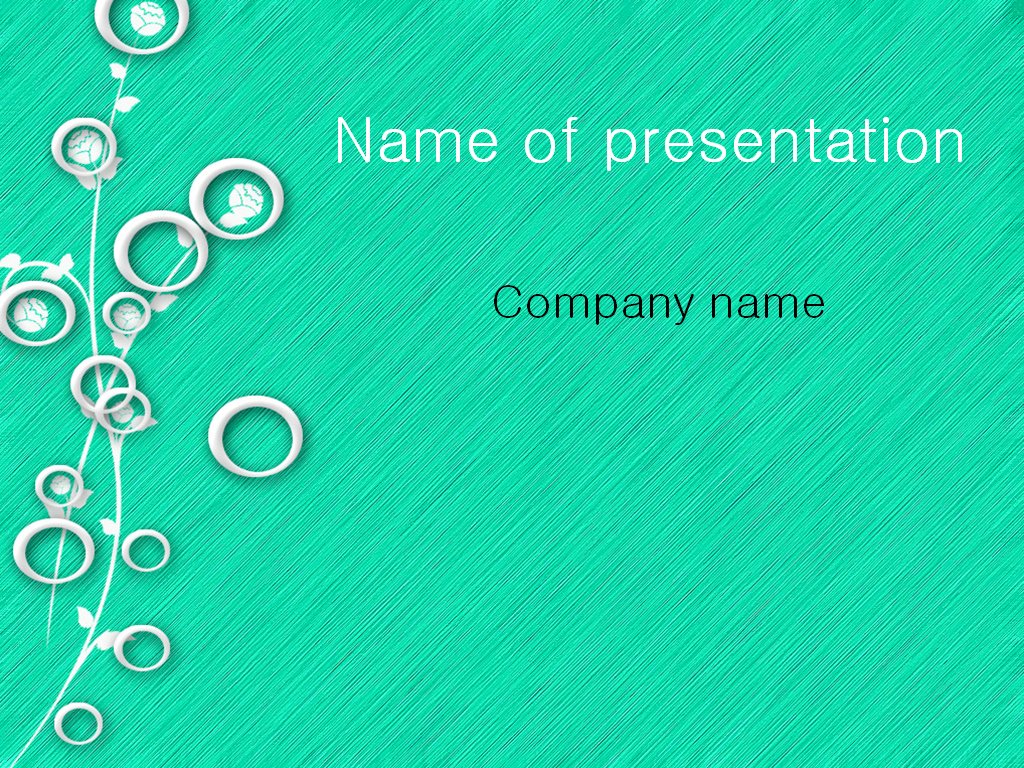 Free White Circles PowerPoint template presentation